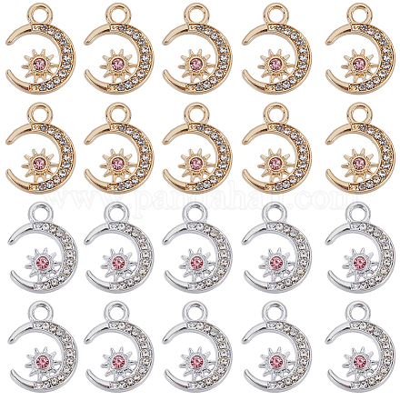 Подвески из сплава 40шт 2 цветов FIND-SC0011-34-1