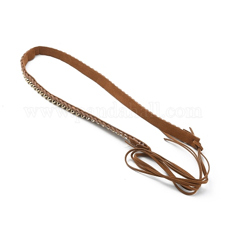 Пояс в ковбойской шляпе с заклепками из сплава Southwestern с кисточкой FIND-WH0033-04-1