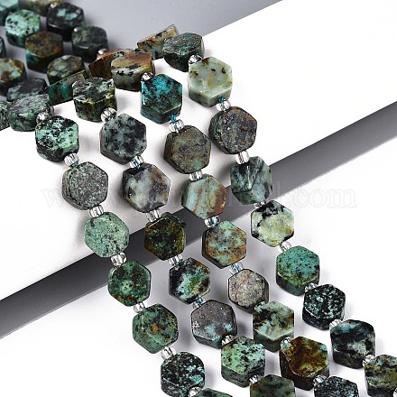 Бусы натуральная африканская бирюза (яшма) G-P534-A26-01-1