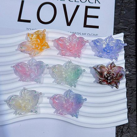 Кабошоны из светящейся непрозрачной смолы CRES-L045-09-1