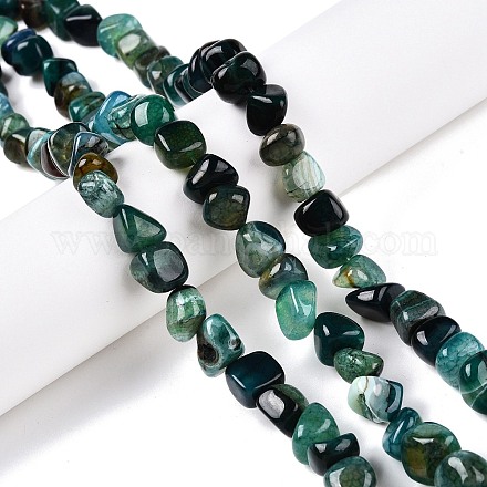 Нити бусин из натурального окрашенного и нагретого агата G-N342-65B-1