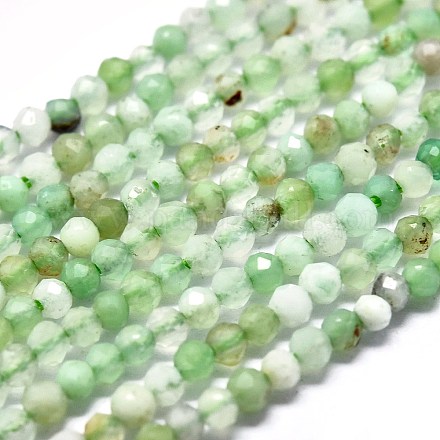 Натуральные хризопразные бисерные пряди G-P438-C01-2mm-1