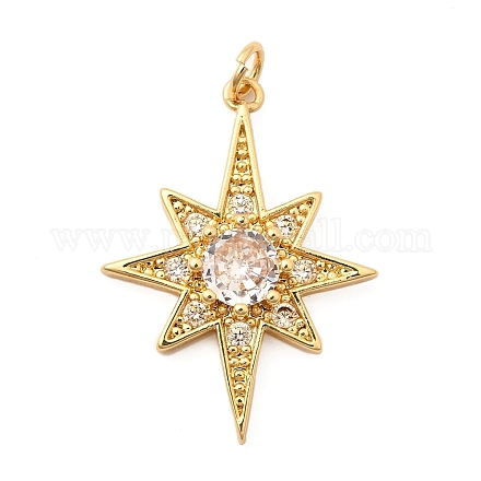 Латунные микро проложить кубического циркония подвески KK-K302-09G-1