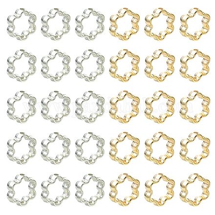 100шт 2 цвета ccb пластиковая рамка для бусин&nbsp;CCB-YW0001-68-1