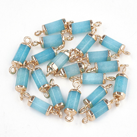 Гальванические соединители из натурального белого нефрита G-S344-01B-1