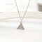 Elegant 304 Stainless Steel Triangle Pendant Necklace for Women's Daily Wear