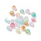 Glass Imitation Jade Beads, Round, Mixed Color, 10x9.5mm, Hole: 1.5mm, about 766pcs/1000g