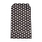 Kraft Paper Bags, No Handles, Storage Bags, White Polka Dot Pattern, Wedding Party Birthday Gift Bag, Black, 15x8.3x0.02cm