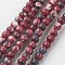 Natural Ocean White Jade Bead Strands, Round, Dyed, Dark Red, 4mm, Hole: 1mm, about 104pcs/strand, 15.7 inch(400mm)