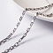 Non-Tarnish 3.28 Feet 304 Stainless Steel Venetain Chains, Box Chains, Unwelded, Rectangle, Stainless Steel Color, 4x2x1mm