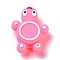 Silicone Focal Beads, Turtle, Pearl Pink, 29x22x8mm, Hole: 3mm