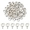 Tibetan Style Alloy Tube Bails, Rondelle, Antique Silver, 6.5x2mm, Hole: 2mm, Inner Diameter: 3mm