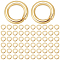 600Pcs 304 Stainless Steel Open Jump Rings, Round Ring, Real 18K Gold Plated, 4x0.8mm, 20 Gauge
