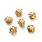 304 Stainless Steel Beads, Star, Ion Plating(IP), Real 18K Gold Plated, 3.5x4x3.5mm, Hole: 1.4mm