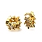 Column Brass Micro Pave Cubic Zirconia European Beads, Rack Plating, Long-Lasting Plated, Golden, 9x4mm, Hole: 4mm