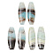 Natural Flower Amazonite Pendants, Oval Charms, 37.5~40x13~13.5x4~4.5mm, Hole: 1.2mm