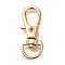 Alloy Swivel Lobster Claw Clasps, Long-Lasting Plated, Light Gold, 31x12x5mm, Hole: 9x7mm
