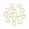 304 Stainless Steel Jump Rings, Open Jump Rings, Real 24k Gold Plated, 18 Gauge, 8x1mm