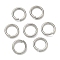 Non-Tarnish 304 Stainless Steel Open Jump Rings, Saw Cut Seamless Round, Stainless Steel Color, 10x1.4mm, Inner Diameter: 7.2mm, Hole: 7mm