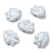Handmade Porcelain Beads, Polka Dot Fish, Famille Rose Porcelain, Aqua, 16.5x19.5~20.5x8.5~9.5mm, Hole: 1.8~2mm