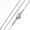 Non-Tarnish 304 Stainless Steel Herringbone Chain Necklaces, with Lobster Claw Clasps, Stainless Steel Color, 20 inch(51cm)