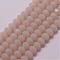 Imitation Jade Glass Bead Strands, Rondelle, Faceted, PeachPuff, 2~3x2mm, Hole: 1mm, about 145~150pcs/strand, 36~37cm