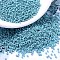 MIYUKI Delica Beads, Cylinder, Japanese Seed Beads, 11/0, (DB0375) Matte Opaque Turquoise Blue Luster , 1.3x1.6mm, Hole: 0.8mm, about 10000pcs/bag, 50g/bag