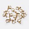 Racking Plated Brass Clip-on Earring Findings, with Loop, Golden, 13x16x5mm, Hole: 1.5mm
