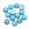 Synthetic Turquoise Cabochons, Half Round, 8x3.5~4mm