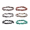 Gemstone Nuggets Beaded Stretch Bracelet for Women, Inner Diameter: 2-1/8 inch(5.3cm)