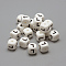 Food Grade Eco-Friendly Silicone Beads, Horizontal Hole, DIY Necklaces Making, Letter Style, Cube, Letter.L, 12x12x12mm, Hole: 2mm