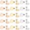 PVD Vacuum Plating 304 Stainless Steel Stud Earring Findings, with Loop and Flat Plate, Flat Round, Golden & Rose Gold & Stainless Steel Color, 12x1mm, Hole: 1.8mm, Pin: 0.8mm, 3colors, 14pcs/color, 42pcs/box