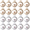 40Pcs 2 Colors Alloy Pendants, with Light Rose Rhinestone, Cadmium Free & Nickel Free & Lead Free, Moon & Star, Platinum & Light Gold, 15.5x11.5x2.5mm, Hole: 1.8mm, 2pcs/color