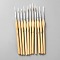 11Pcs 11 Styles Nylon Paint Brush, with Wooden Handles, Line Drawing Pen for Watercolor Painting, Moccasin, 175~191x10.5~11x10~0.5mm, 1pc/style