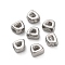 304 Stainless Steel Beads, Trapezoid, Stainless Steel Color, 4x3.5x3mm, Hole: 1.4mm