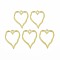 Alloy Open Back Bezel Pendants, For DIY UV Resin, Epoxy Resin, Pressed Flower Jewelry, Heart, Matte Gold Color, 37x29x2mm, Hole: 4.5x4mm