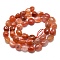 Natural South Red Agate Beads Strands, Tumbled Stone, Nuggets, 8~13x7~8x5~6mm, Hole: 0.6mm, about 43pcs/Strand, 15.75 inch(40cm)