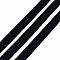 Single Face Velvet Ribbon, Black, 3/8 inch(9.5~10mm), about 50yards/roll(45.72m/roll)