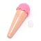 Plastic Lip Gloss Bottle, Lipstick Containers, with Plastic Plug, Ice-cream Shaped, Light Salmon, 7.95x2.9cm, Capacity: 10ml(0.34 fl. oz)