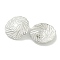 Non-Tarnish Flat Round 304 Stainless Steel Stud Earrings for Women, Stainless Steel Color, 29mm