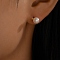 Elegant 925 Silver Freshwater Pearl Stud Earrings for Women's Daily Wear