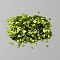 PVC Plastic Paillette/Sequins Beads, Disc, Olive Drab, 3x0.3mm, Hole: 1mm, about 3000pcs/bag