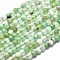 Natural Chrysoprase Beads Strands, Round, Faceted, 2mm, Hole: 0.5mm, about 192pcs/Strand, 15.16 inch(38.5cm)