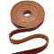 2M Flat AB Grade Cowhide Leather Cord, for Shoes Bag Sewing Patchwork DIY Craft Appliques, Sienna, 12.5x1.8~2mm, about 2.19 Yards(2m)/Roll