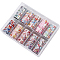 10 Rolls PET Sticker Tapes, Nail Art Decorations, Mixed Shapes, 4x0.01cm, 1m/roll