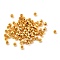 Brass Beads, Cadmium Free & Nickel Free & Lead Free, Round, Real 18K Gold Plated, 2x1.5mm, Hole: 1.2mm