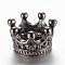 Alloy Beads, Crown, Large Hole Beads, Gunmetal, 10.5x7mm, Hole: 6mm