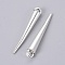 Tibetan Style Alloy Spike Pendants, Lead Free & Cadmium Free, Antique Silver, 34x4.5x4.5mm, Hole: 2mm, about 645pcs/1000g