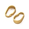Rack Plating Brass Snap on Bails, Long-Lasting Plated, Lead Free & Cadmium Free, Real 18K Gold Plated, 7x4.5x2mm, Hole: 6x3.5mm