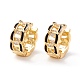 Серьги-кольца Huggie из настоящего позолоченного кубического циркония 18 карат EJEW-I260-19G-NR-2